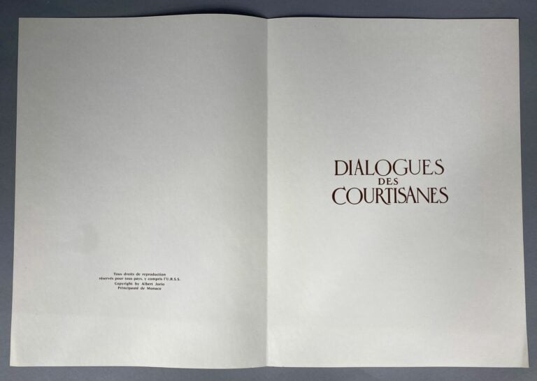 Lucien DE SAMOSATE - [VIDAL Ignasi] - Dialogues des Courtisanes - Lucius ou l'â…