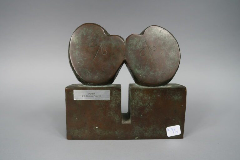 J.D. BRIMSON (XXe siècle) - Cupidon - Epreuve en bronze à patine verte - Monogr…