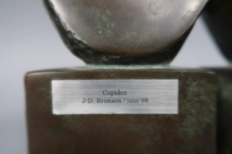 J.D. BRIMSON (XXe siècle) - Cupidon - Epreuve en bronze à patine verte - Monogr…