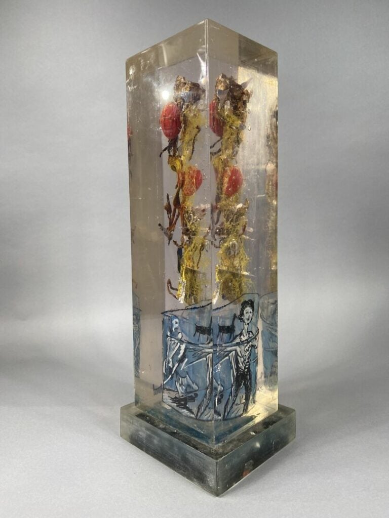 Joël PASCAL (1948) - Sculpture sous résine - Signée - 48 x 13.5 x 12 cm - (peti…