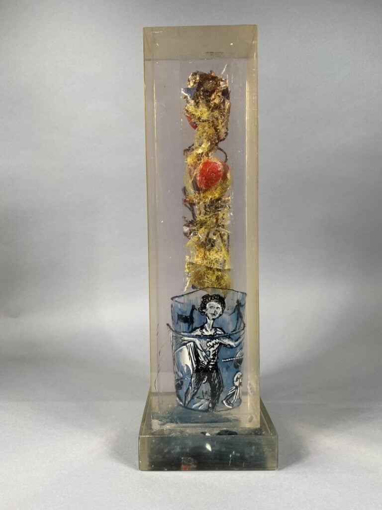Joël PASCAL (1948) - Sculpture sous résine - Signée - 48 x 13.5 x 12 cm - (peti…