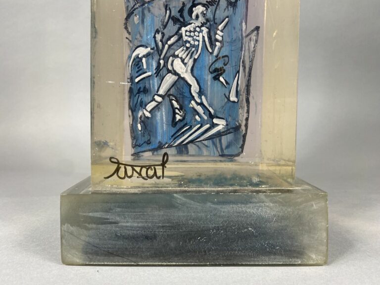 Joël PASCAL (1948) - Sculpture sous résine - Signée - 48 x 13.5 x 12 cm - (peti…