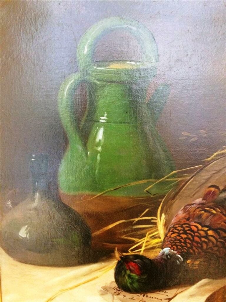 Alfred Arthur BRUNEL DE NEUVILLE (1852-1941). - Nature morte au gibier - Huile…