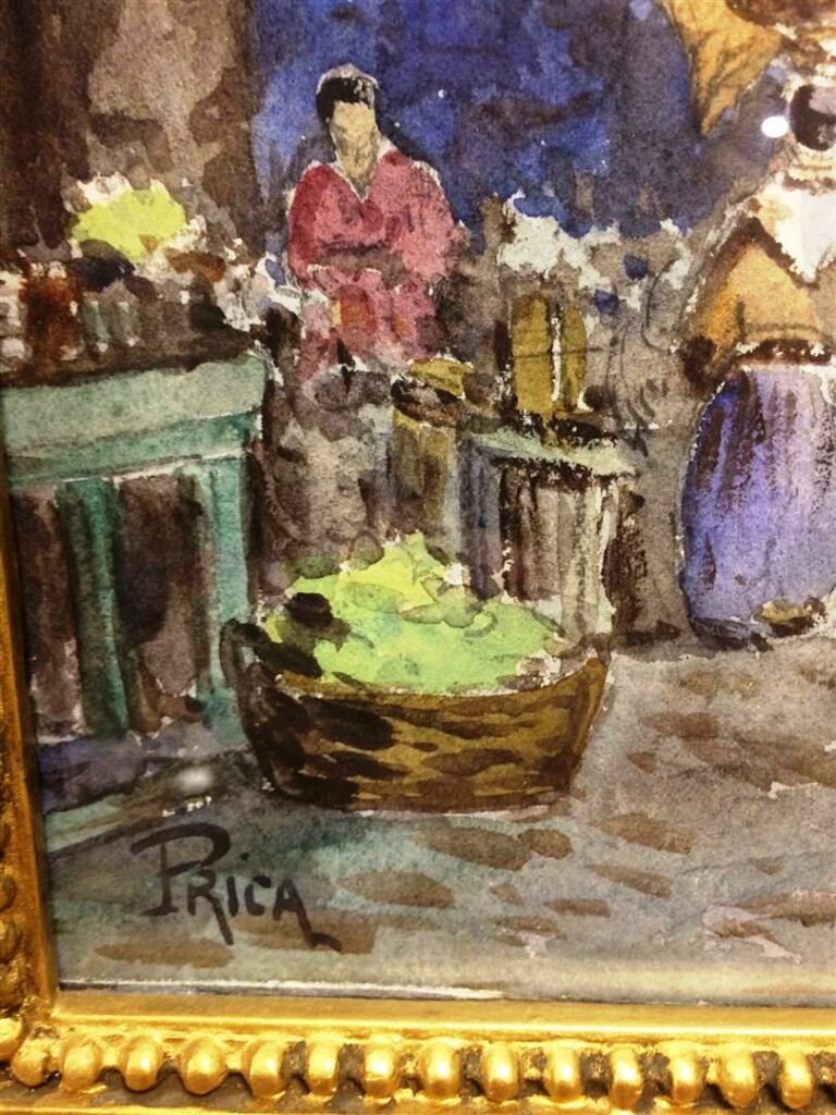 PRICA (XXème siècle). - Le marché des Légumes du cours Saleya, rue des Ponchett…