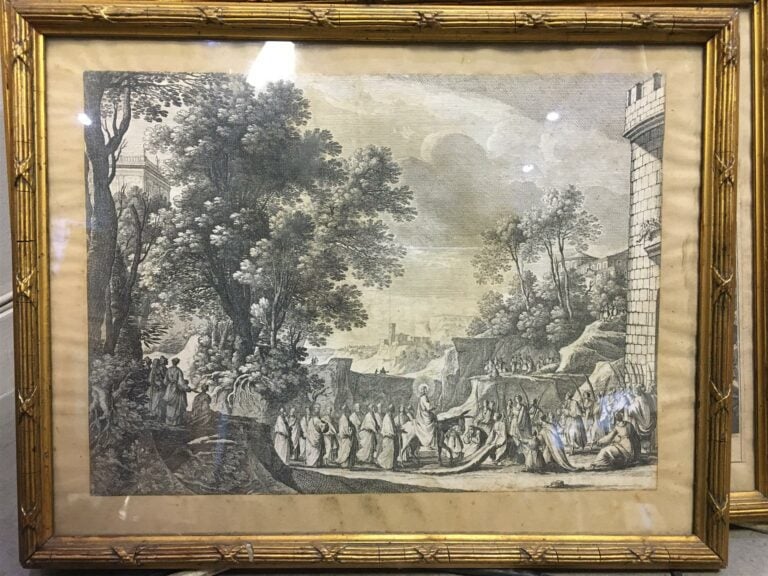Trois gravures en noir, L'entrée du Christ à Jerusalem, L'entrée d'Alexandre da…