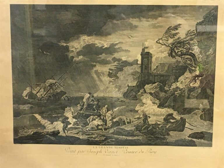 REGROUPE LOT 267 - VENTE 12/12/19- Paire de gravures d'après Joseph Vernet, Le…