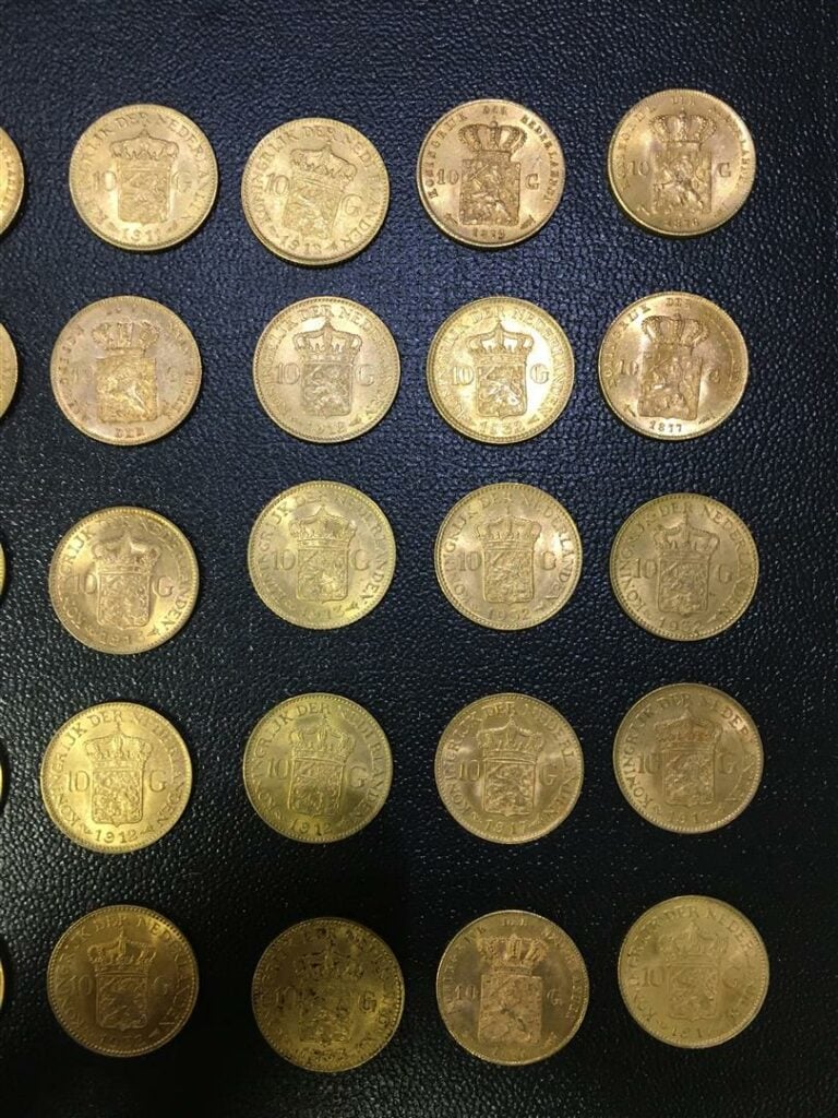 Lot de 40 florins hollandais or