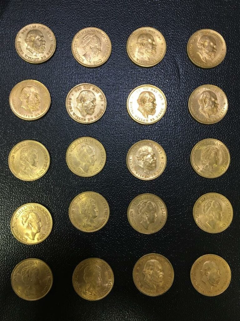 Lot de 40 florins hollandais or