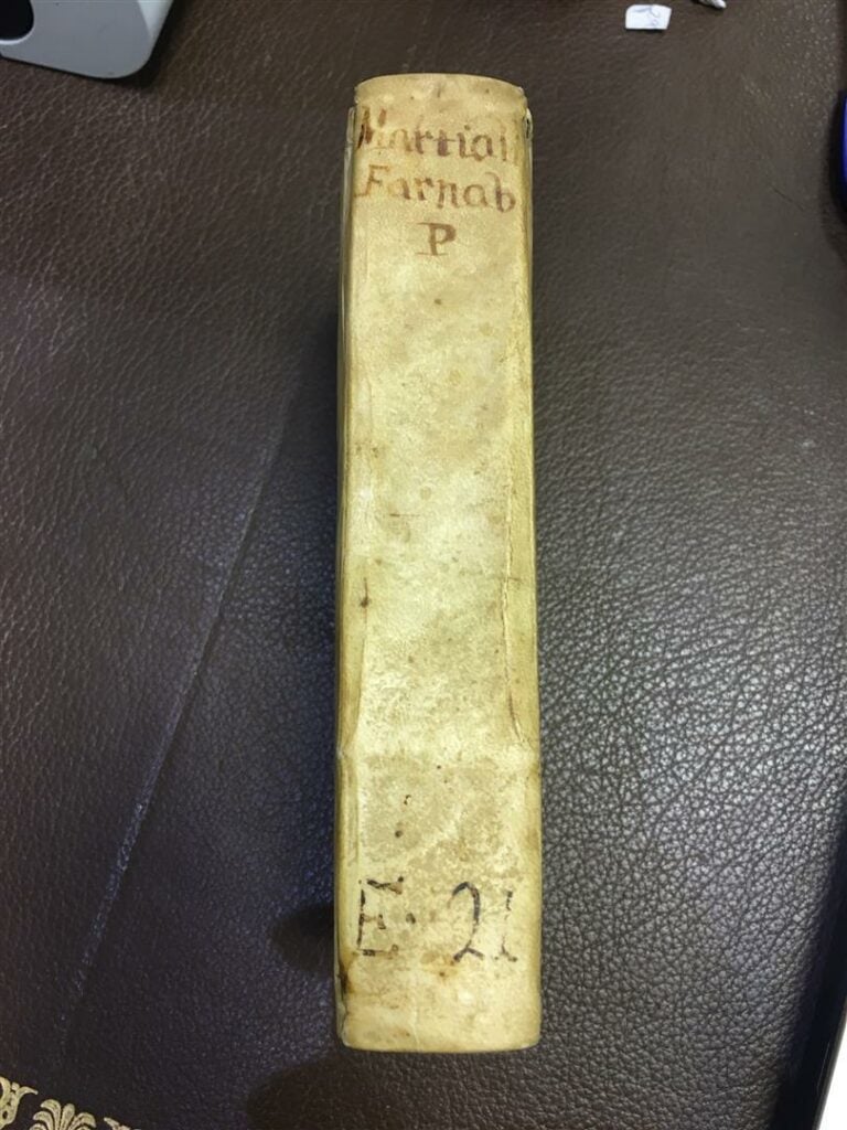 Martial, Epigrammes, édition en latin, Johann Manfre à Amsterdam, 1704, couvert…