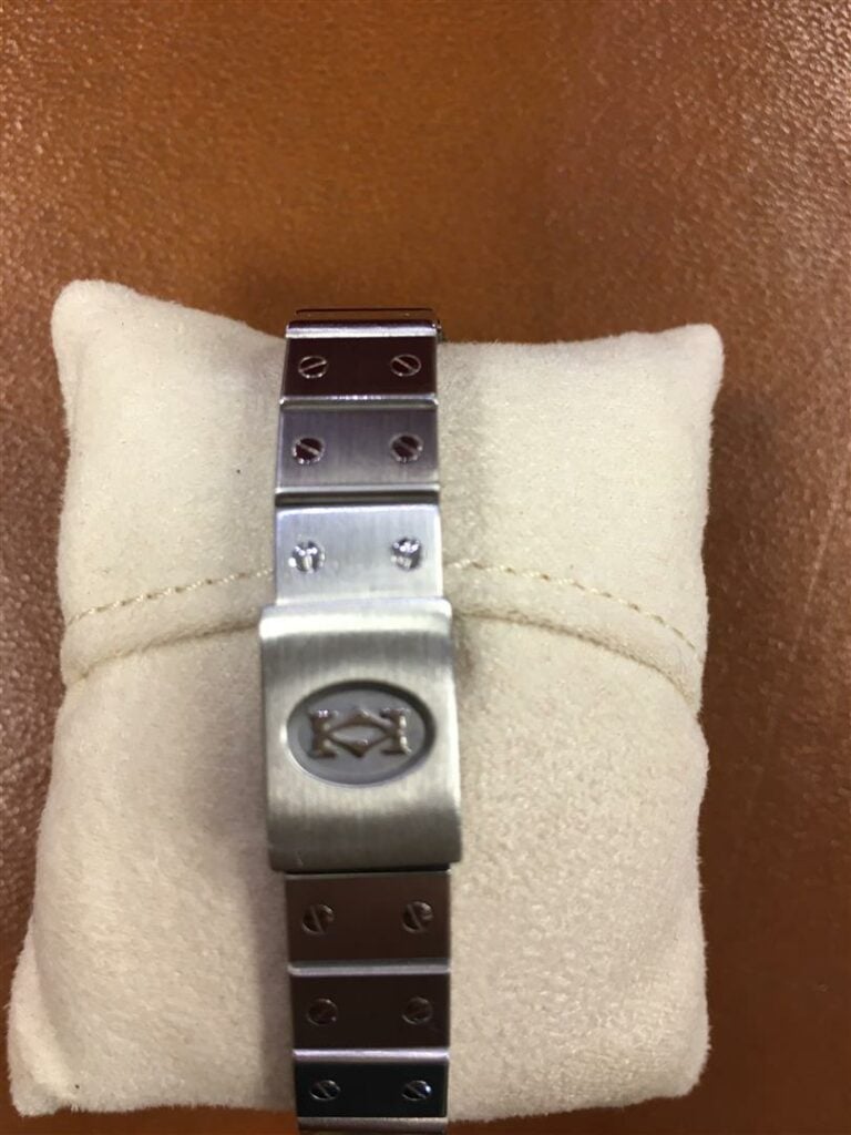 CARTIER. - Montre-bracelet de dame modèle "Santos" de forme octogonale, boitier…