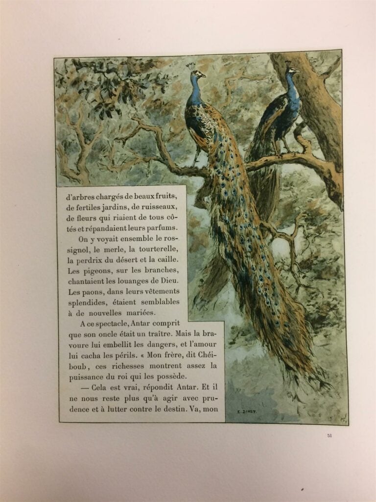 DINET, (Etienne) - Antar. Poème héroique arabe des temps antéislamiques. Illust…