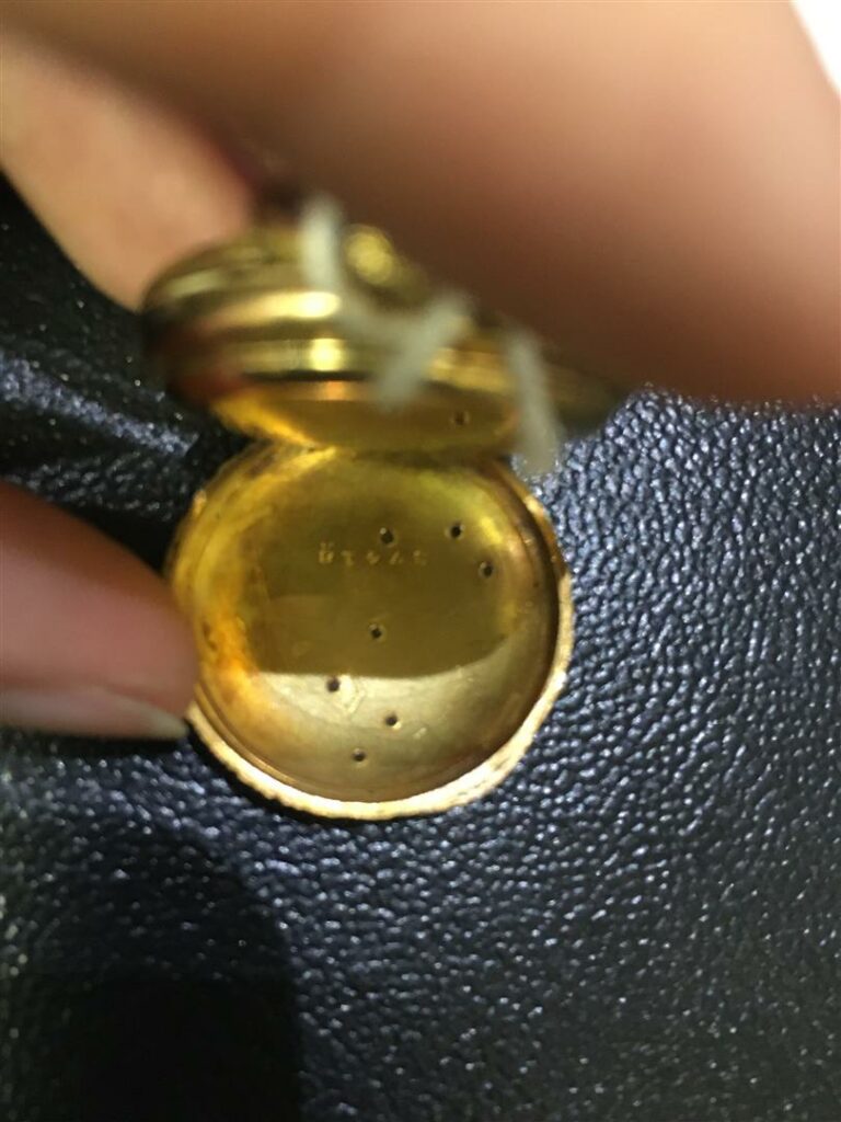 Petite montre de gousset en or jaune - Poids brut: 15,85 grammes