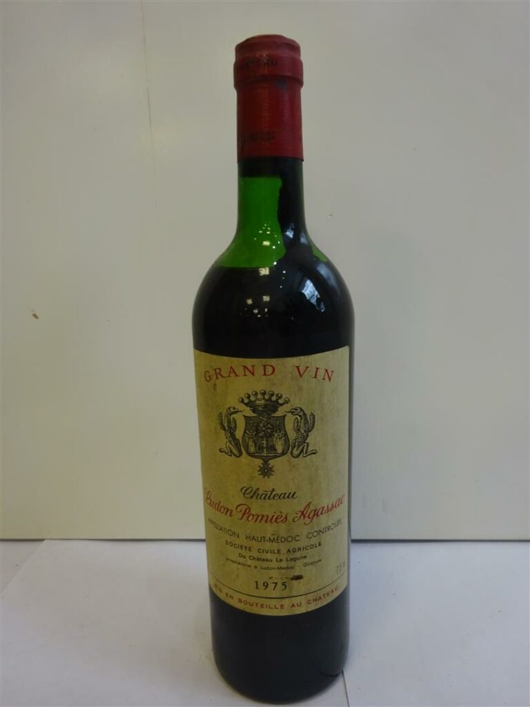 1 bouteille, CHATEAU LUDON POMIES AGASSAC, Haut Médoc, 1975