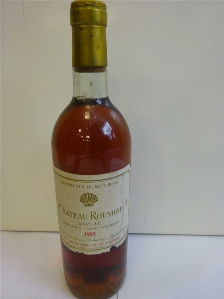 1 bouteille, CHATEAU ROUMIEU Sauternes, 1985