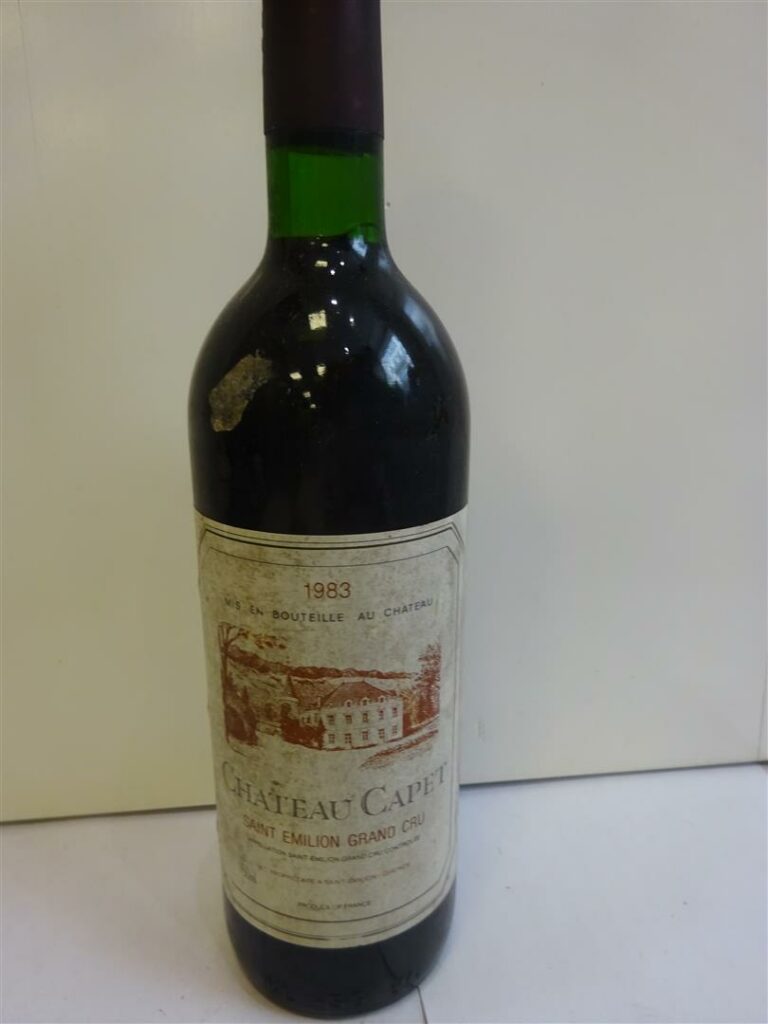 1 bouteille, CHATEAU CAPET, Saint Emilion,1983, Grand cru