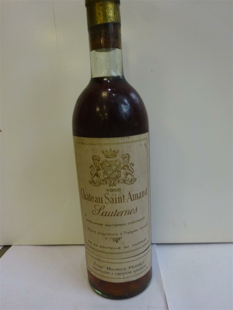 1 bouteille, CHATEAU SAINT AMAND Sauternes 1955