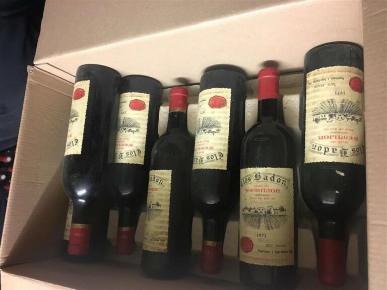 7 bouteilles, CLOS BADON, Saint-Emilion Grand Cru, 1971.
