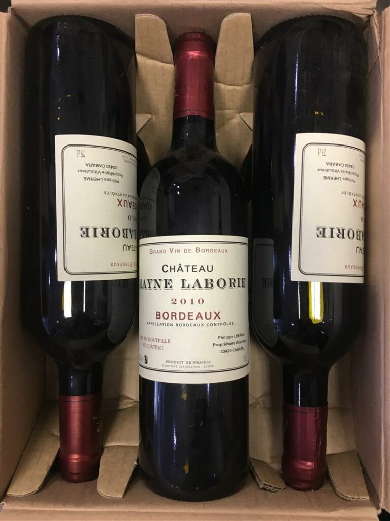 6 bouteilles, CHATEAU MAYNE-LABORIE, 2010.