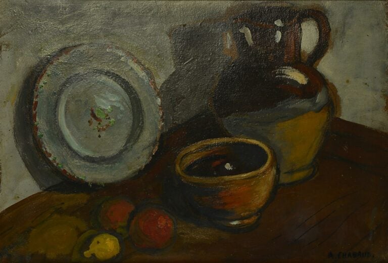 Auguste CHABAUD (1882-1955). - Nature morte à la cruche, vers 1935 - Huile sur…