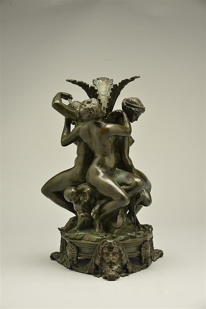 Antoine-Louis BARYE (1796-1875). - Vénus, Minerve et Junon - Sculpture en bronz…