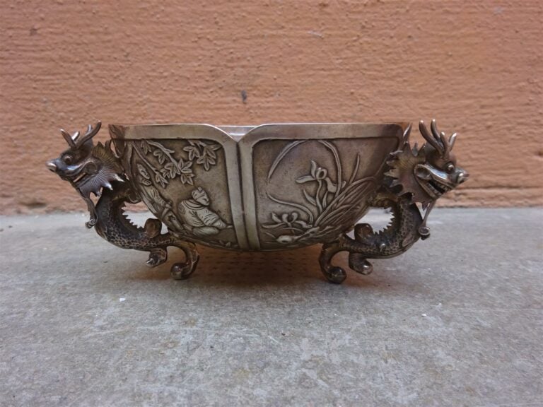 COUPE EN ARGENT CHINOIS D'EXPORTATION PAR WANG HING - Chine du Sud, Canton / Gu…