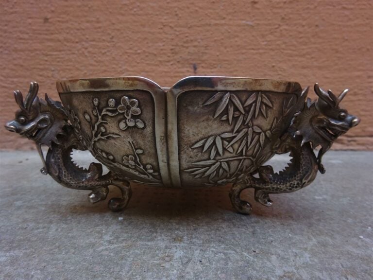 COUPE EN ARGENT CHINOIS D'EXPORTATION PAR WANG HING - Chine du Sud, Canton / Gu…