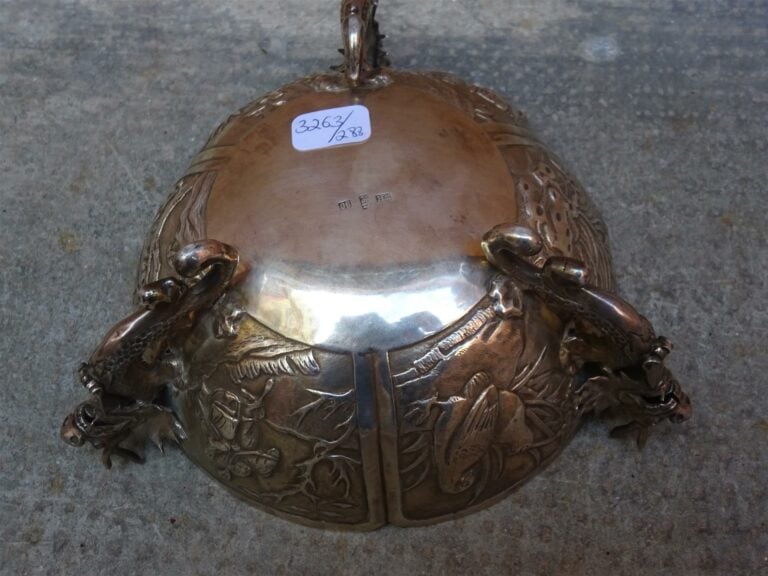 COUPE EN ARGENT CHINOIS D'EXPORTATION PAR WANG HING - Chine du Sud, Canton / Gu…