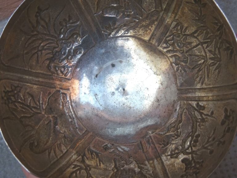COUPE EN ARGENT CHINOIS D'EXPORTATION PAR WANG HING - Chine du Sud, Canton / Gu…