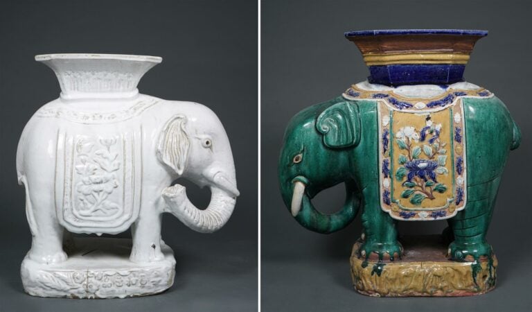 SELLETTE ELEPHANTIFORME / EN FORME D'ELEPHANT EN GRES DE BIEN HOA ?? - Vietnam…