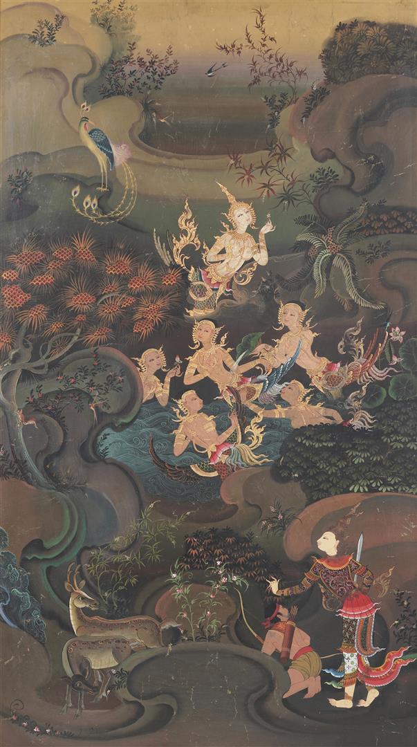 ECOLE THAILANDAISE / SIAMOISE (Actif Thaïlande / Siam, Epoque XXe siècle) - The…