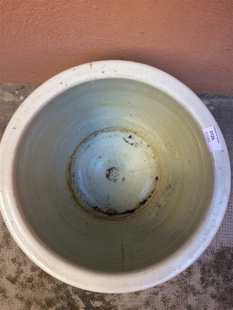GRANDE VASQUE A POISSONS / AQUARIUM EN PORCELAINE - Chine, Epoque début du XXe…