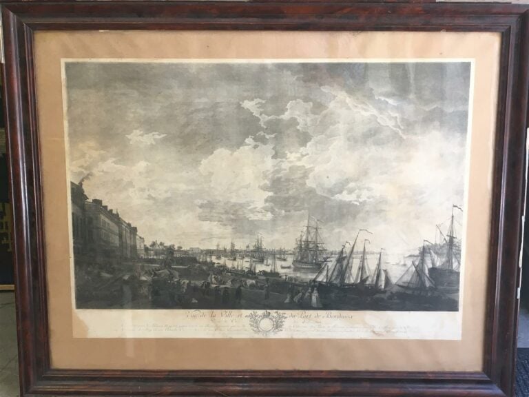 REGROUPE D'après Jospeh VERNET. - Vue de la ville et du port de Bordeaux et Vue…