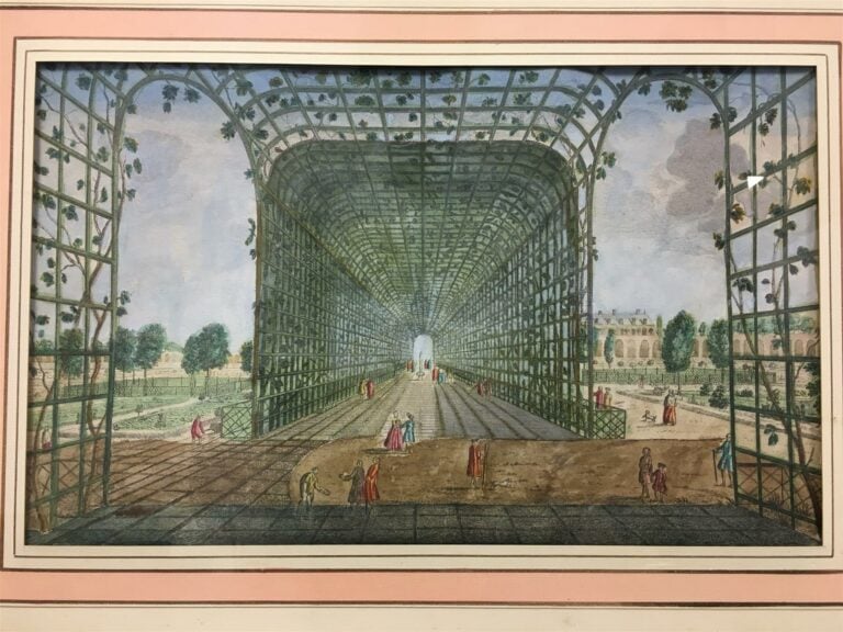 Ensemble de neuf gravures en couleurs, "Vues d'optique".