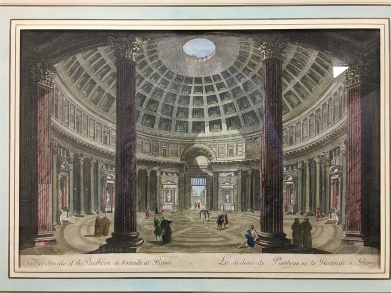 Ensemble de neuf gravures en couleurs, "Vues d'optique".