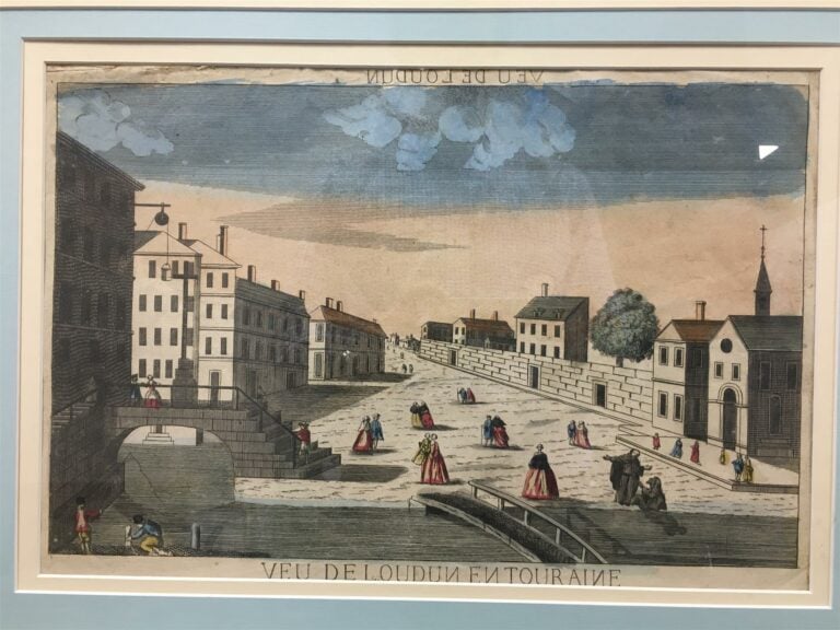 Ensemble de neuf gravures en couleurs, "Vues d'optique".