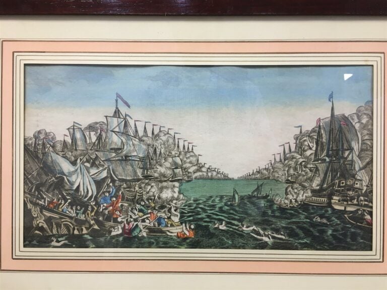 Ensemble de neuf gravures en couleurs, "Vues d'optique".