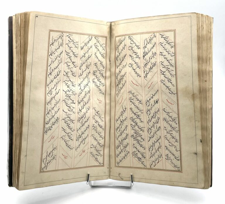 Manuscrit poétique, Diwân, en persan, par « Mohammad Jan Qodsi », Cachemire, si…