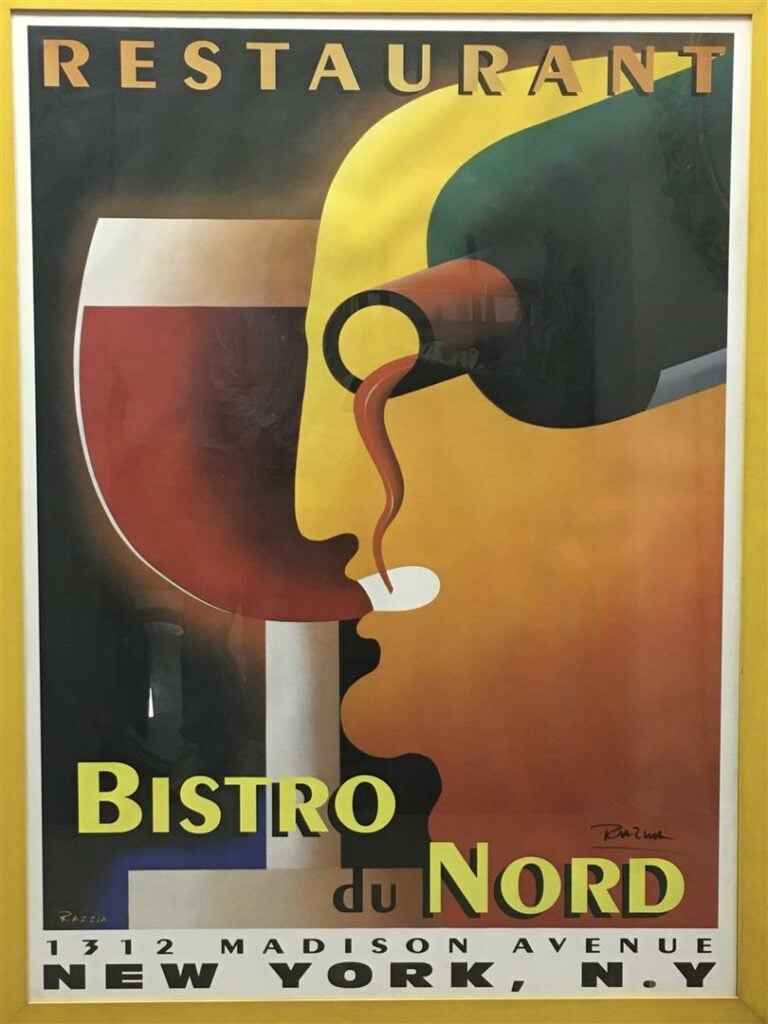 RAZZIA (né en 1950). - Restaurant Bistro du Nord, 1312 Madison Avenue New York…