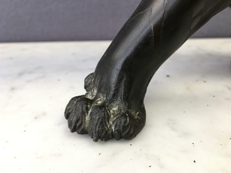 Tigre marchant en bronze (accidents à la queue). - Travail japonais, époque Mei…