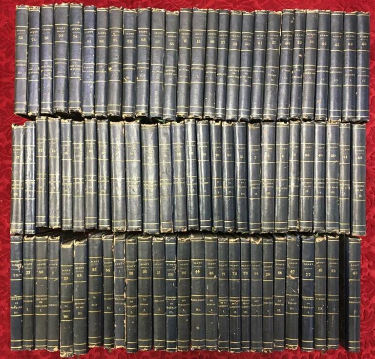 Walter SCOTT, Oeuvres complètes, Charles Gosselin, Paris, 1828-9, 81 volumes in…