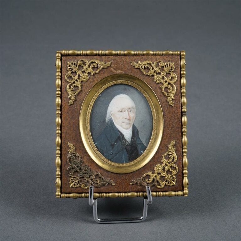Ecole française du XIXème siècle. - Portraits d'un couple - Paire de miniatures…