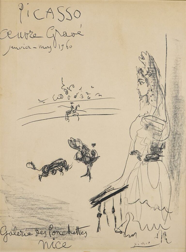 Pablo Picasso (1881-1973). - Oeuvre gravé, janvier-mars 1960, Galerie des Ponch…