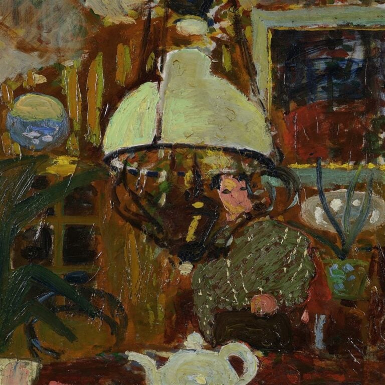 Auguste CHABAUD (1882-1955). - Salle à manger, 1903 - Huile sur toile, signée e…
