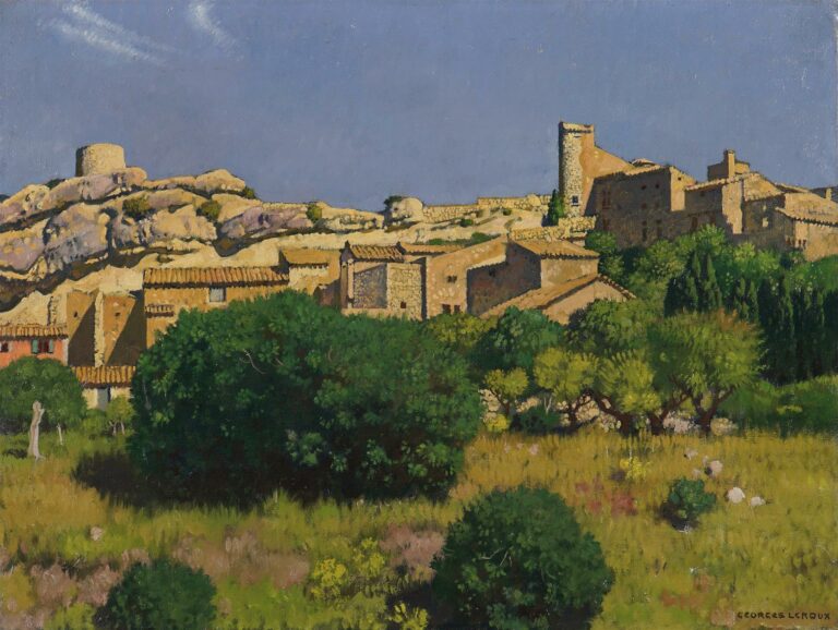 Georges Paul LEROUX (1877-1957). - Paysage provencal - Huile sur toile, signée…