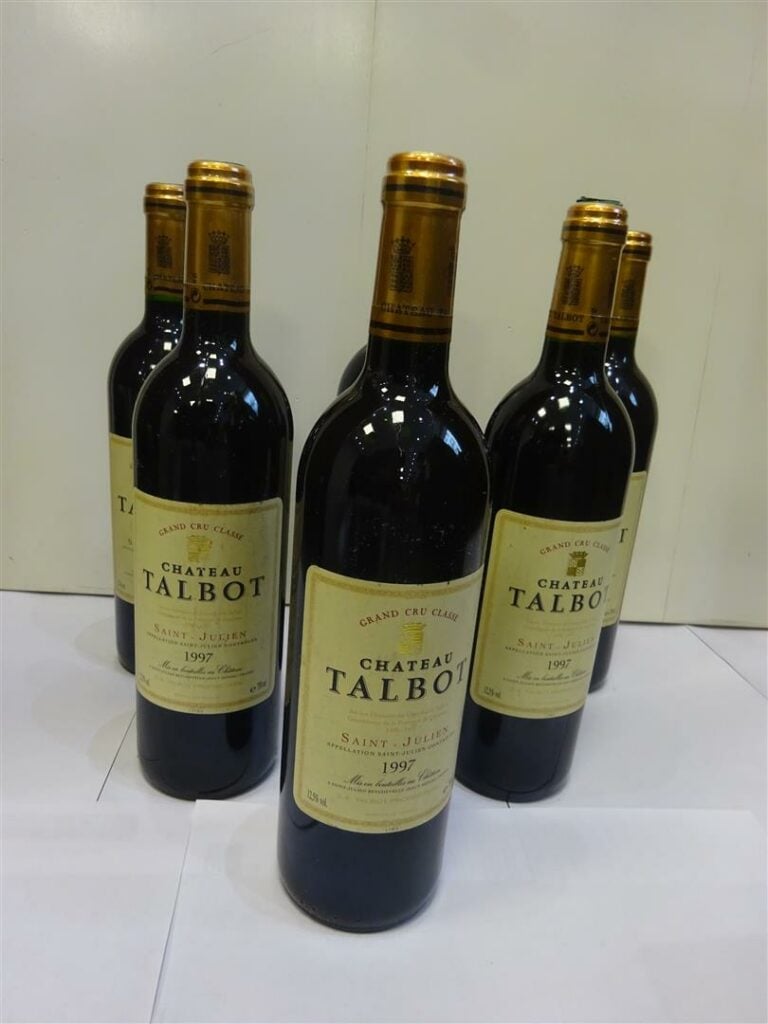 6 Bouteilles, CHATEAU TALBOT, Saint Julien, 1997