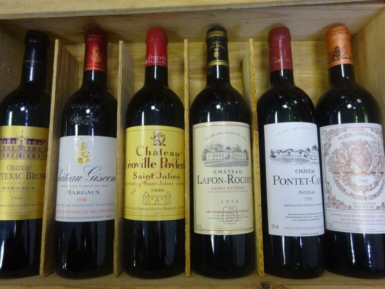 6 bouteilles, Coffret Millésimes d'exception 1996, CHATEAU GISCOURS ET CANTENAC…