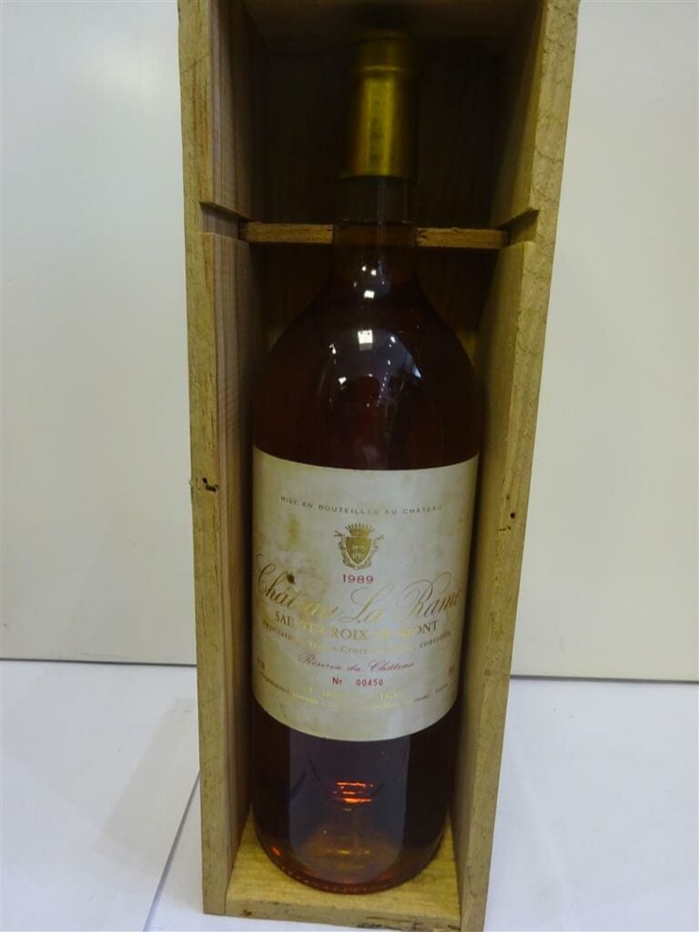 1 magnum, CHATEAU LA RAME BLANC, Sainte Croix du Mont, 1989