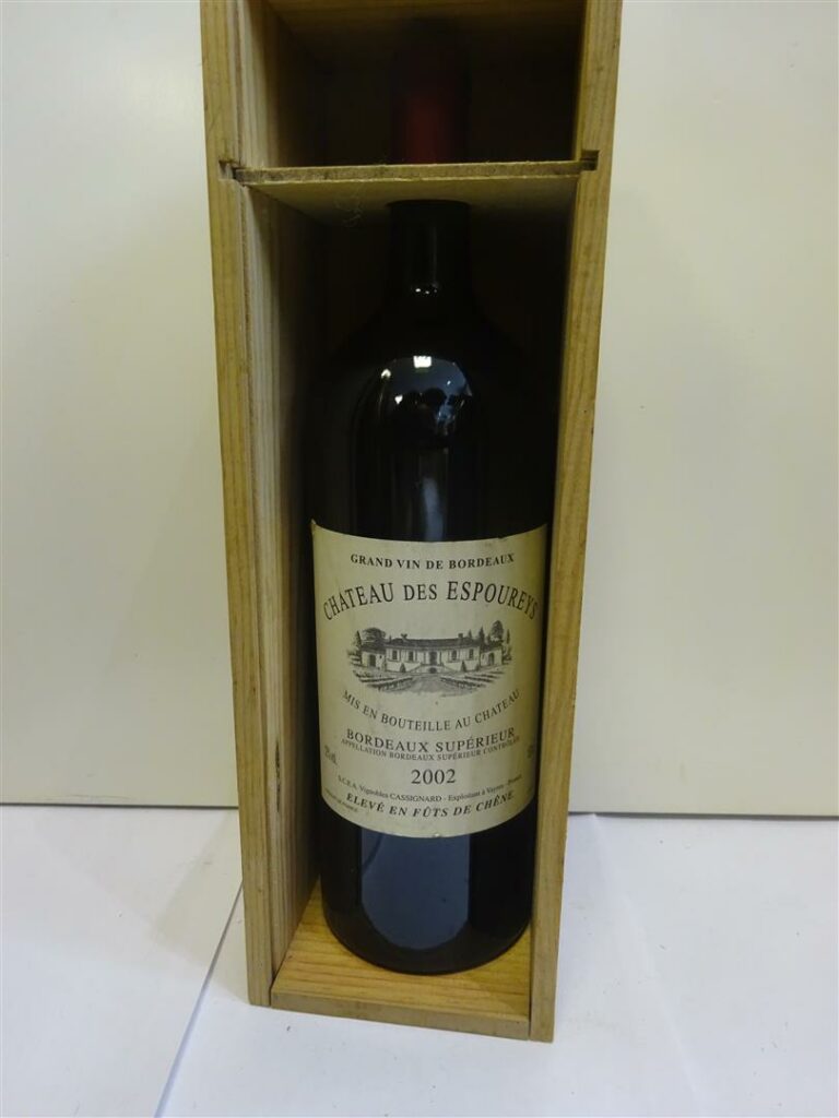 1 magnum, CHATEAU DES ESPOUREYS, Grand vin de Bordeaux, 2002