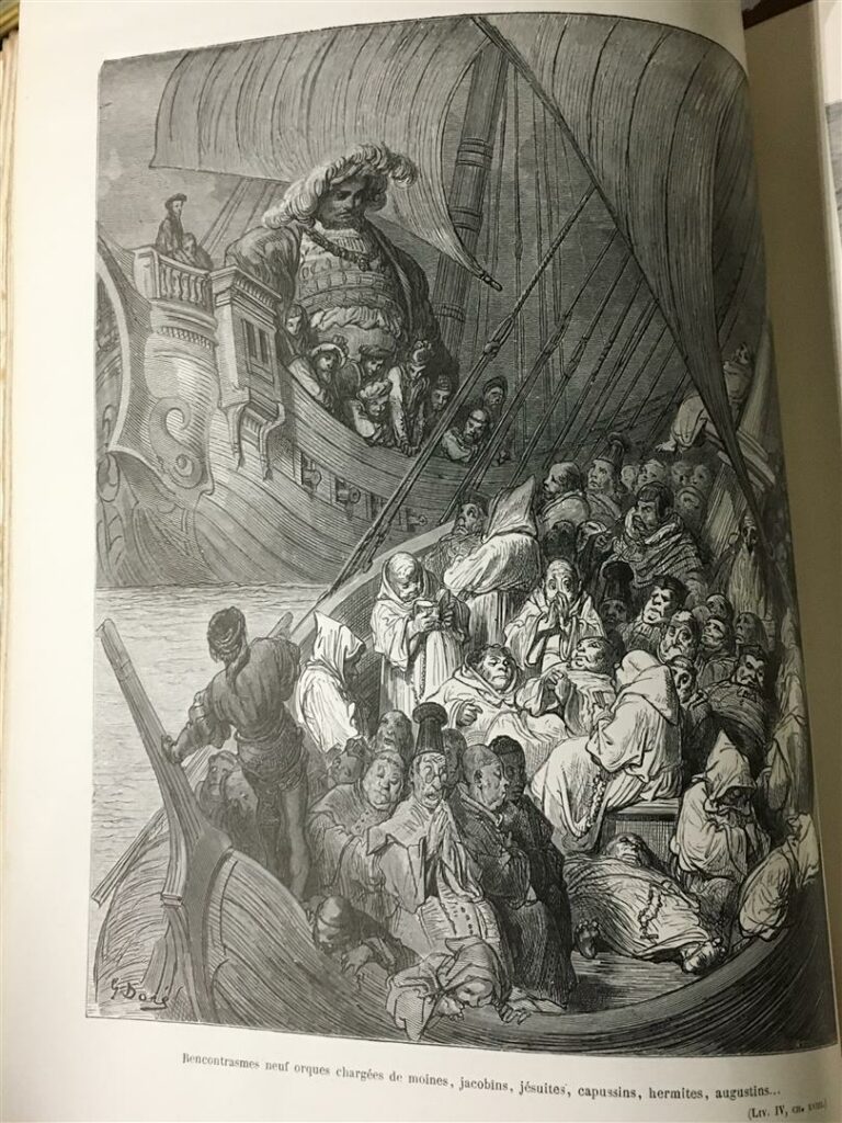 RABELAIS. - Oeuvres. Illustrations de Gustave Doré. Paris, Garnier frères, 1873…