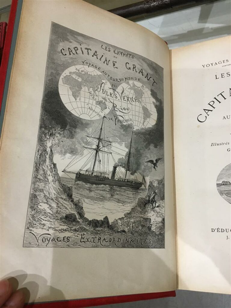 Jules Verne. Les Enfants du Capitaine Grant. Ill. de RIOU. Édition Hetzel, sans…